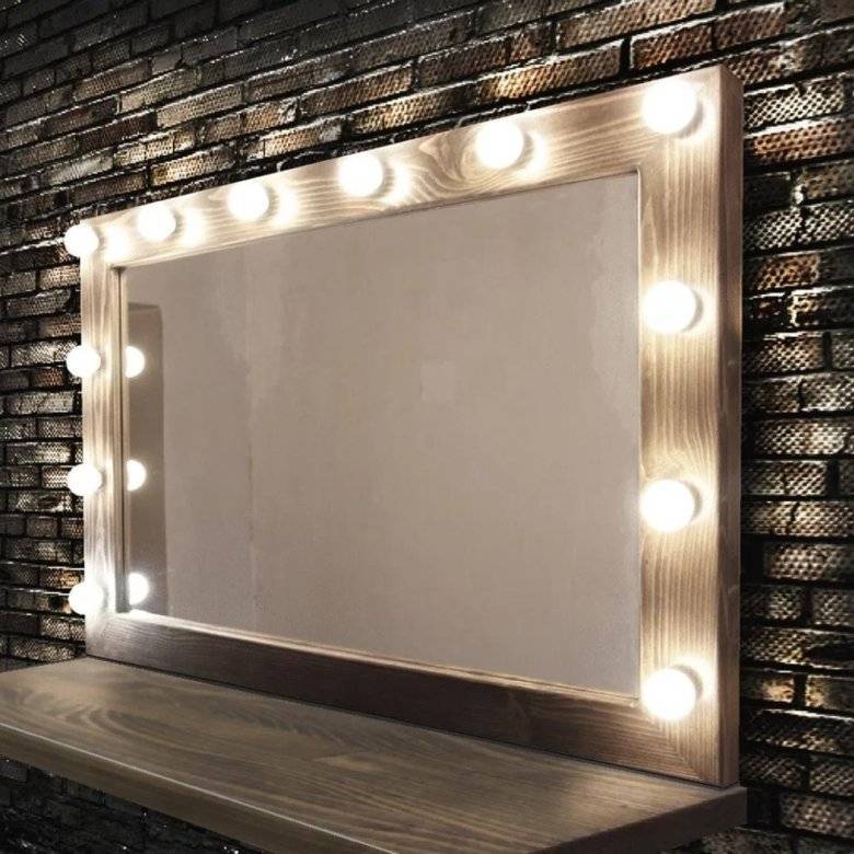 Зеркало с подсветкой своими руками с лампочками пошагово: инструкция, как сделать гримёрное зеркало для макияжа + фото, чертежи с размерами