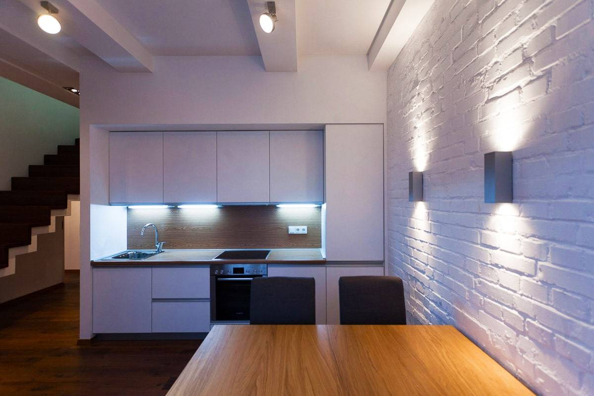 Освещение для кухни: выбор светильников, их размещение, дизайн