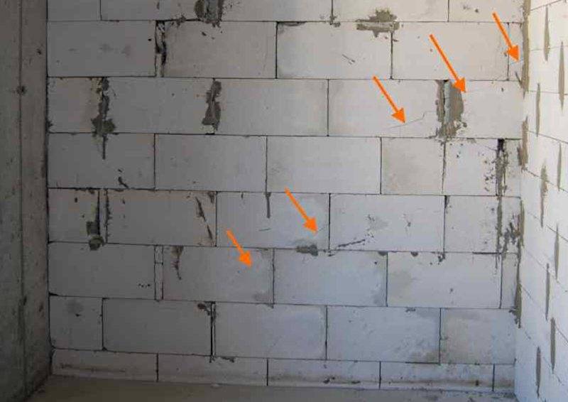 Как заделать трещину в стене из пеноблоков? takra.ru