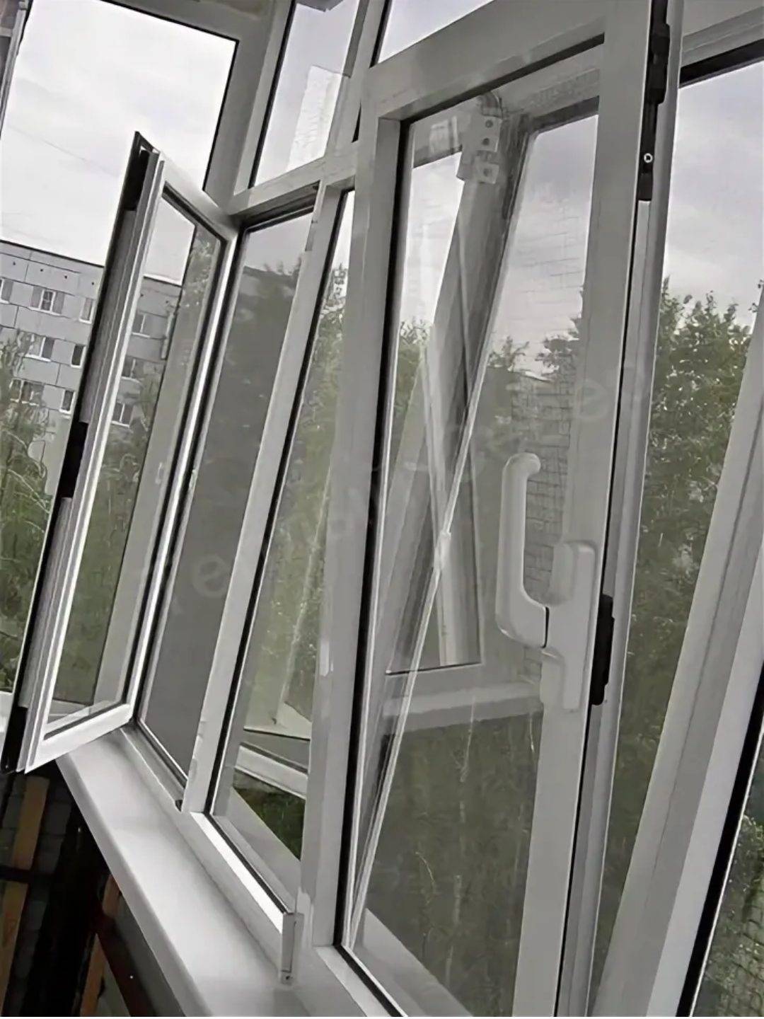 Замена стеклопакета в алюминиевом профиле