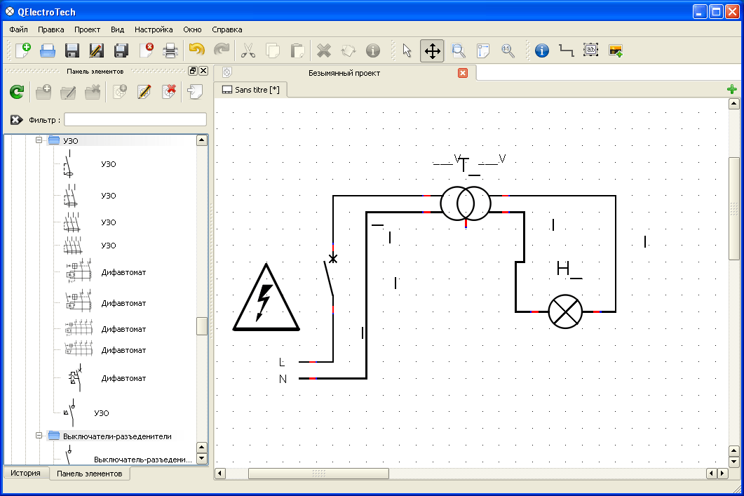 Splan7.0 - программа для рисования электронных схем