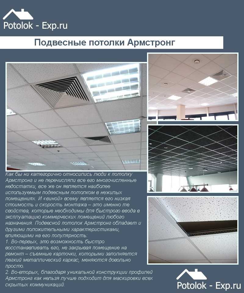 Потолочные панели армстронг: технические характеристики.