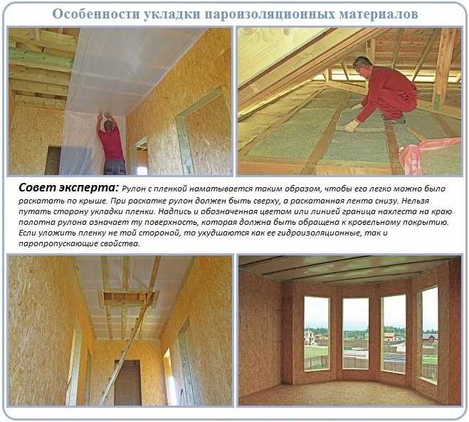 Какой стороной укладывать пароизоляцию к утеплителю: правила