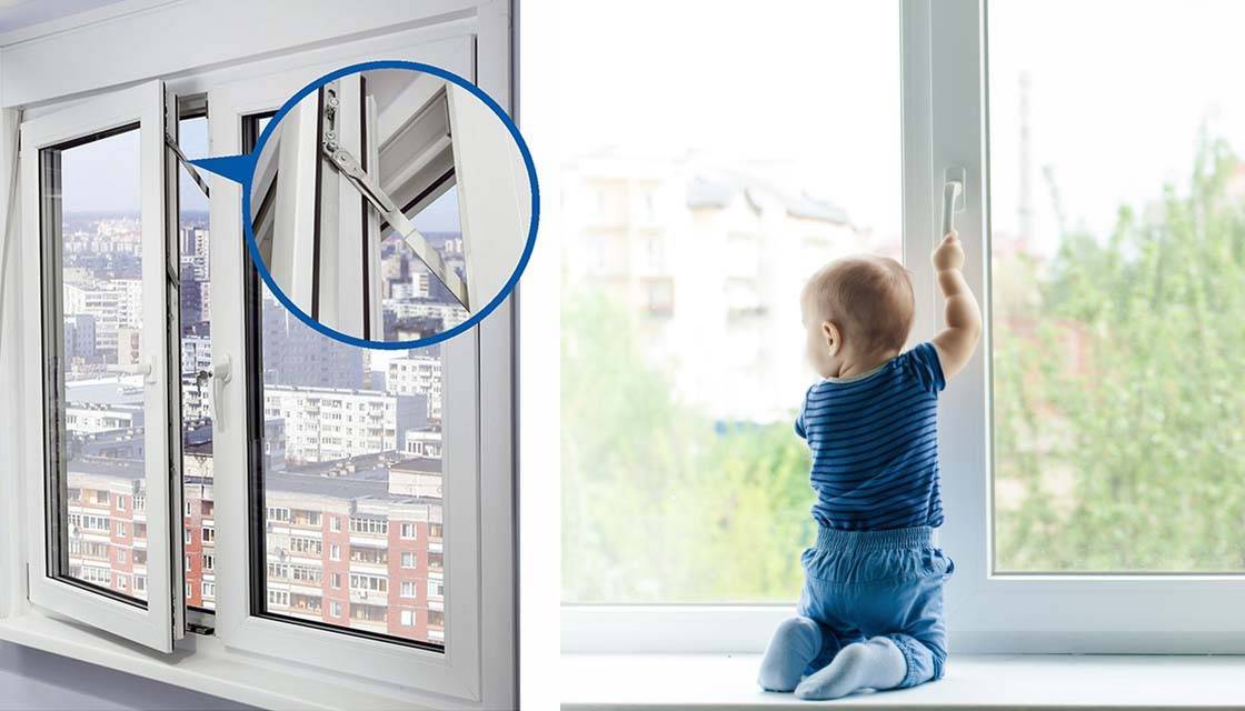 Виды защиты на пластиковые окна для безопасности детей
