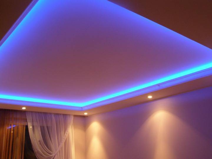 Светодиодное освещение потолка: от ленты до “звездного неба”
