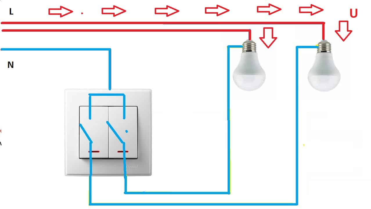 Подключение двойного выключателя: схемы и инструкция по монтажу
