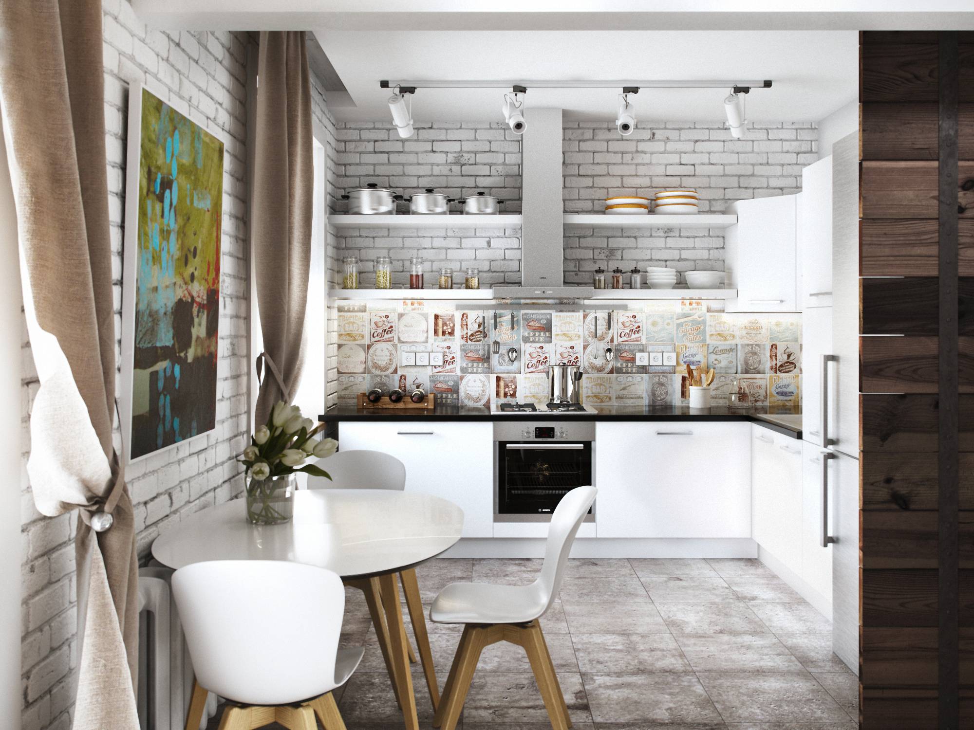 Интерьер кухни в стиле лофт – в чем его особенность 90 фото дизайна!