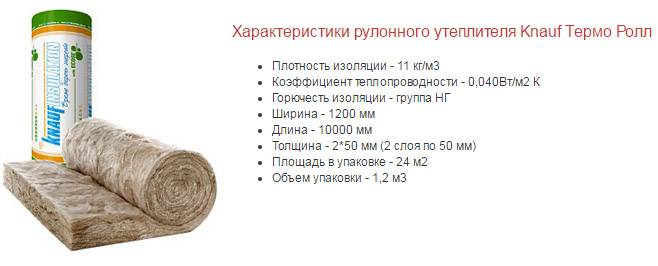 Рулонный утеплитель: виды, характеристики, особенности использования