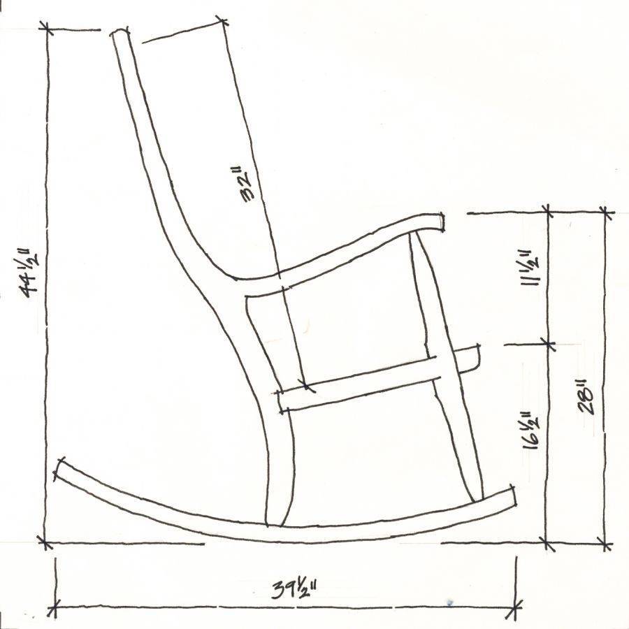 Кресло-качалка своими руками - несколько доступных вариантов из дерева с чертежами