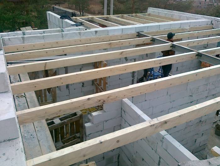 Деревянные перекрытия в доме из газобетона