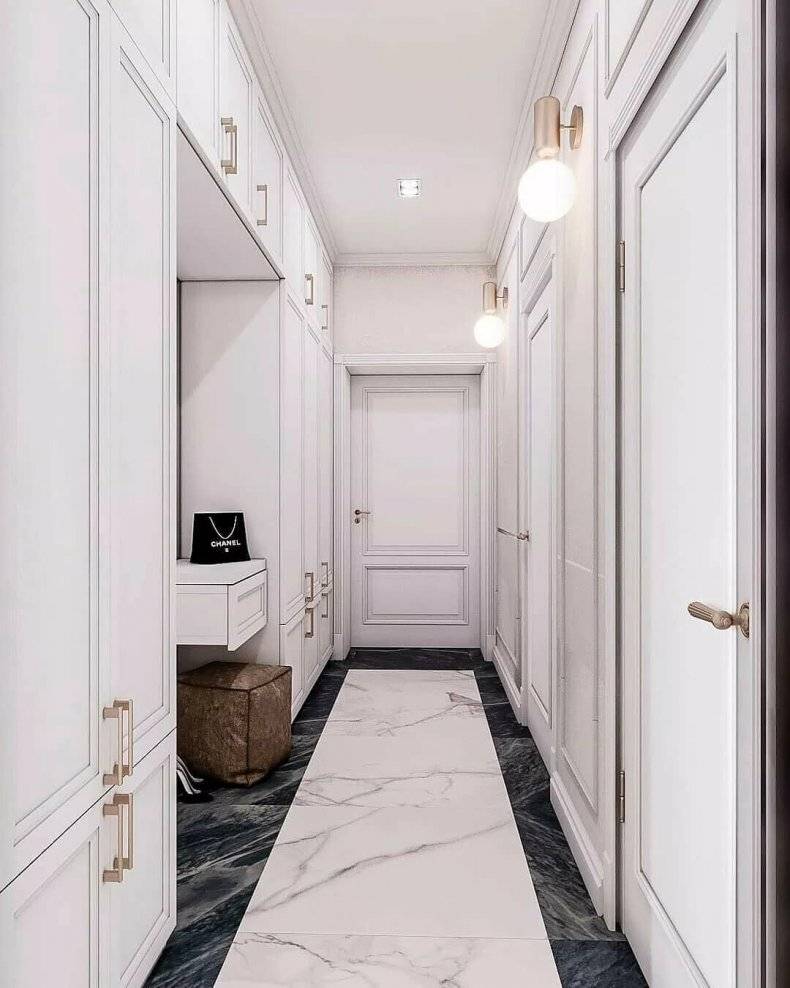 Прихожая для узкого коридора: тренды, лайфхаки + 60 фото - tryhouse.ru