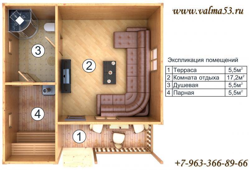 Баня из пеноблоков своими руками проекты 6х5