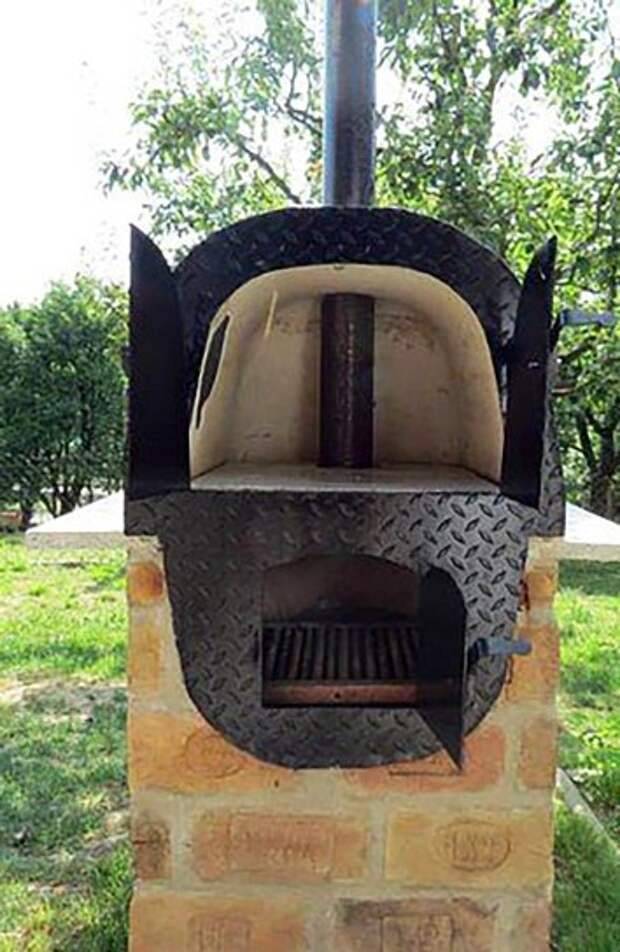 Печь для бани из чугунной ванны своими руками