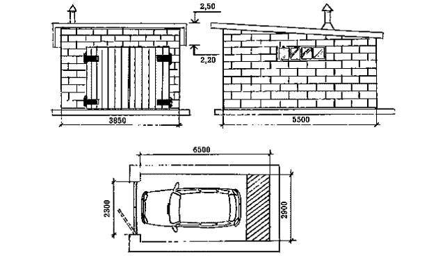 Как построить гараж из шлакоблока