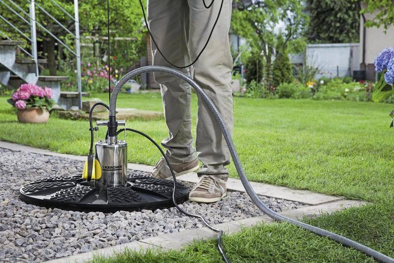 Можно ли поливать из скважины. Дренажный насос Karcher BP 2 Cistern. Насос для колодцев BP 2 Cistern. Колодезные насосы Karcher. Дренажный колодец с насосом.