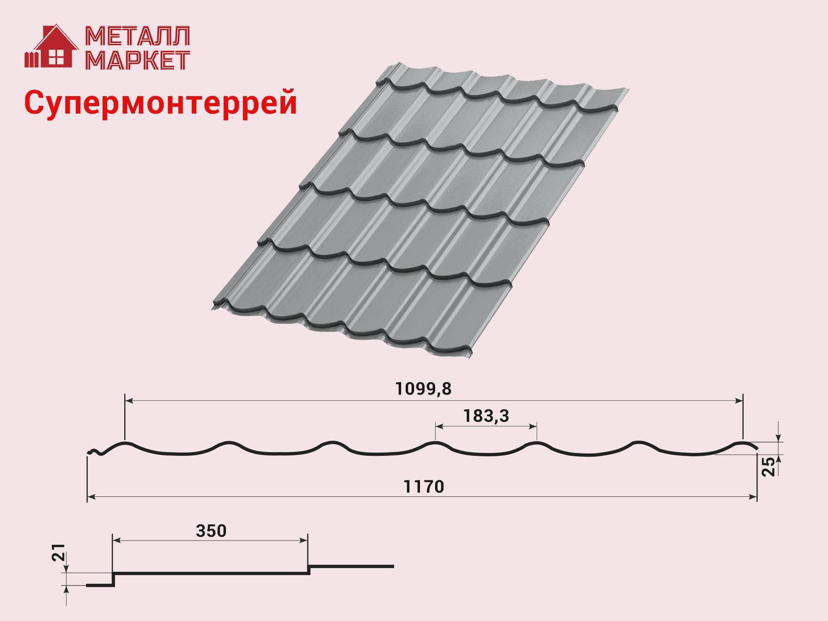 Металлочерепица каскад: тонкости производства и монтажа - roof