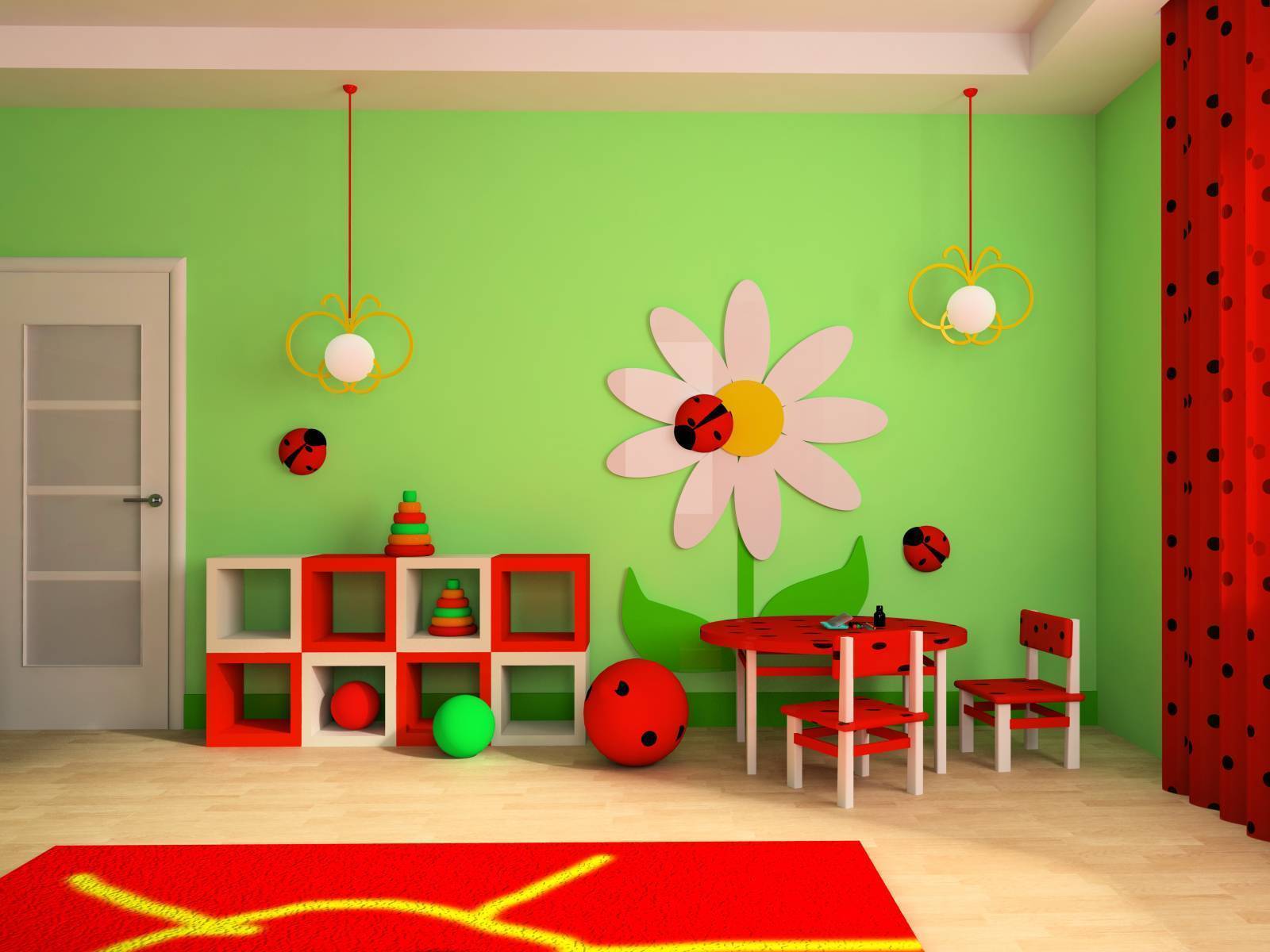 Как украсить стену в детской комнате: цвета, декор, украшения, трафареты, лучшие идеи