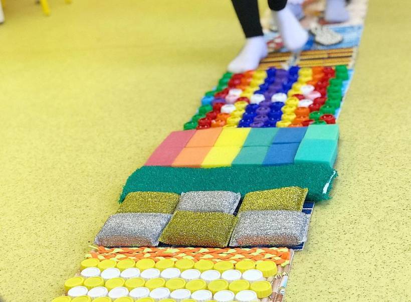 Массажный коврик своими руками в детский сад