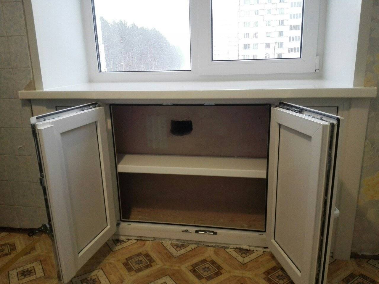 Хрущевский холодильник под окном на кухне: варианты модернизации ниши - дзен дневник