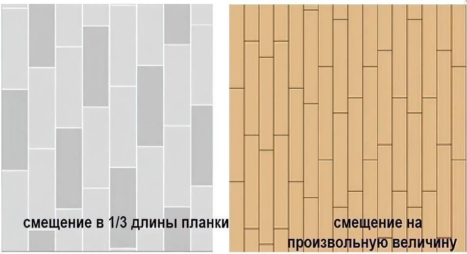 Плитка 1 3. Раскладка со смещением 1/3. Способы укладки плитки ПВХ. Схема укладки ПВХ плитки на пол. Раскладка плитки в разбежку.