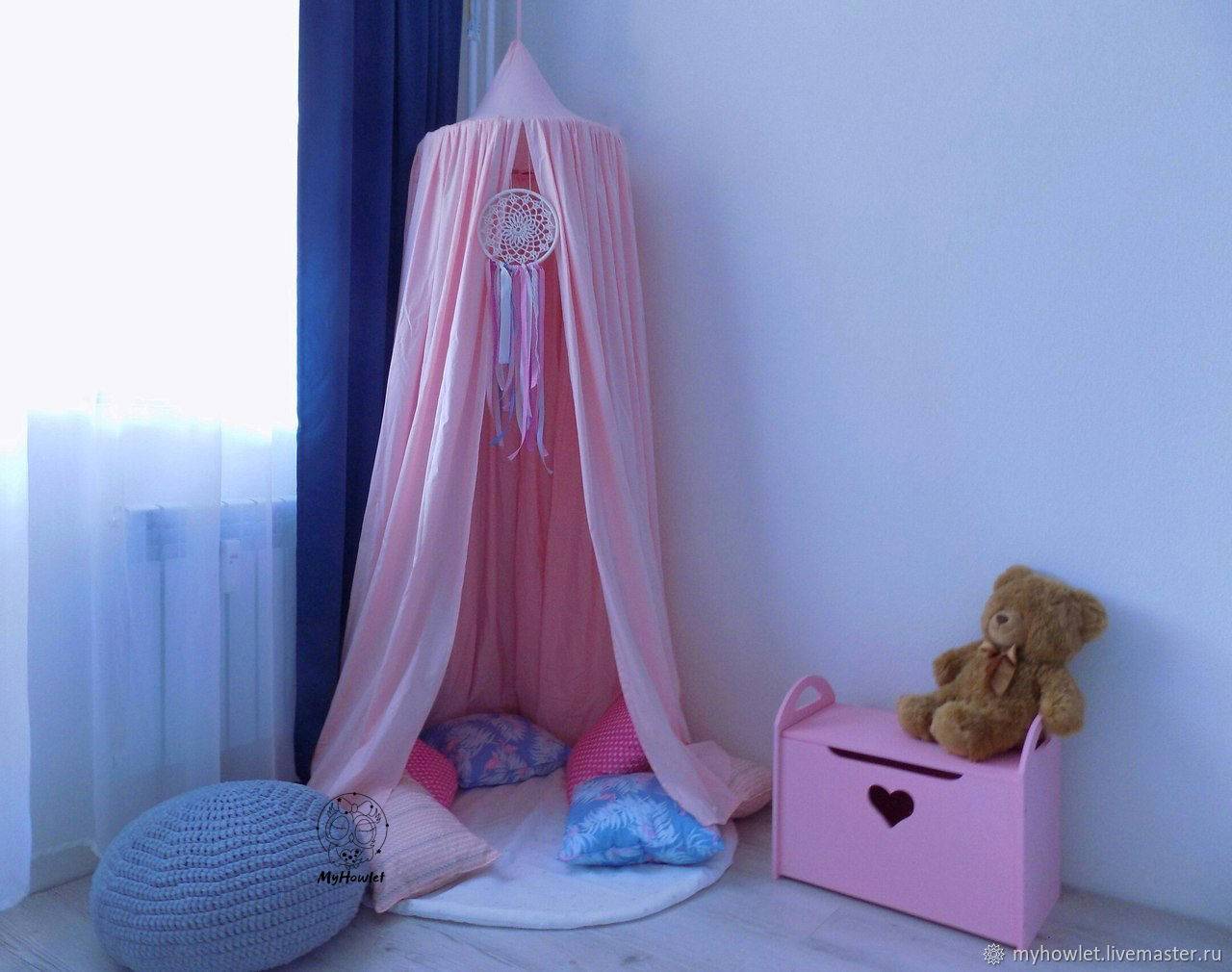 Балдахин на детскую кроватку: яркие идеи и фото