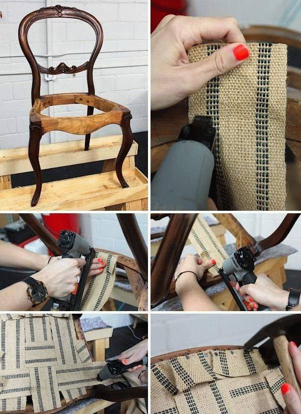Как перетянуть стул своими руками в домашних условиях: мастер классы, пошаговая инструкция