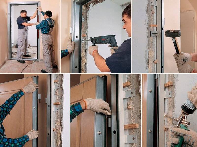 Как установить входную металлическую дверь своими руками + видео