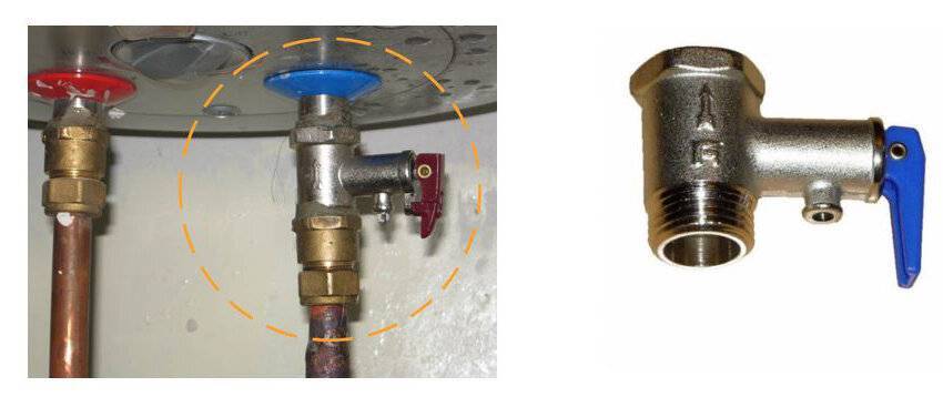 Предохранительный клапан для накопительного водонагревателя: как поставить