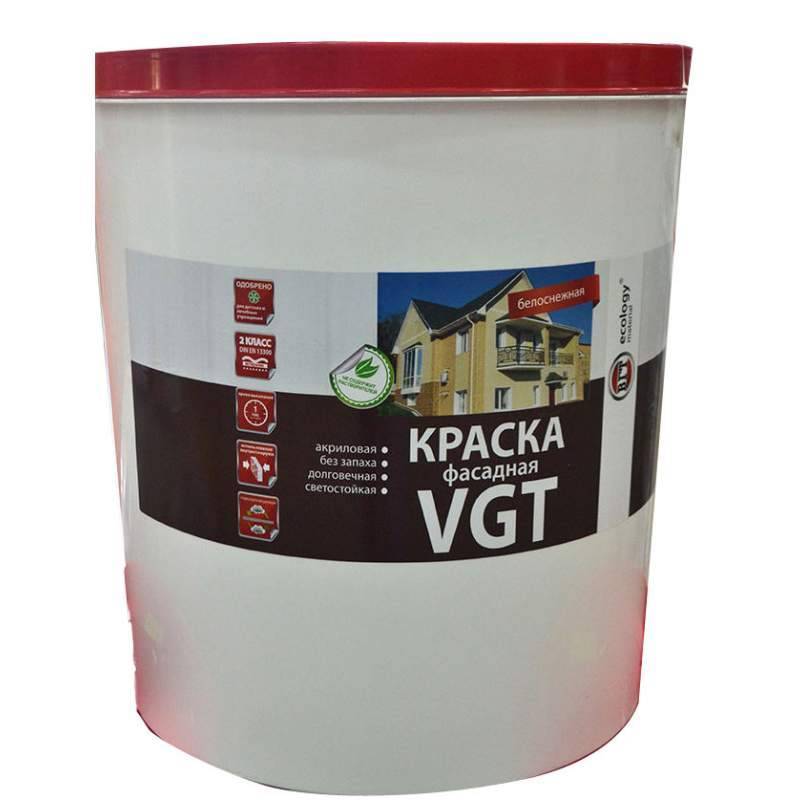 Технические характеристики фасадной краски ВГТ (VGT) + достоинства и недостатки материала