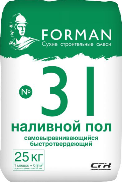 Калькулятор расхода наливного пола форман / forman на м2 онлайн