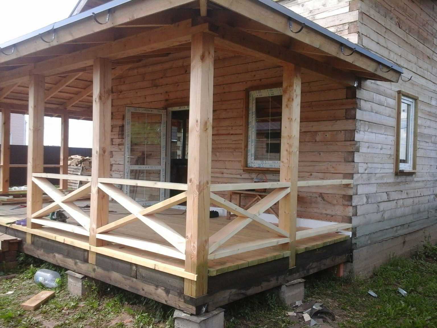 Как построить веранду