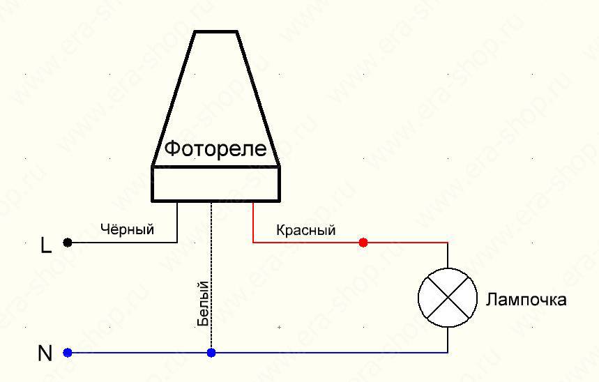 Схема освещения с датчиком движения и датчиком освещенности