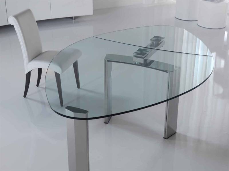 Столы со стеклянными столешницами для кухни: преимущества, выбор и эксплуатация овальных, раздвижных изделий