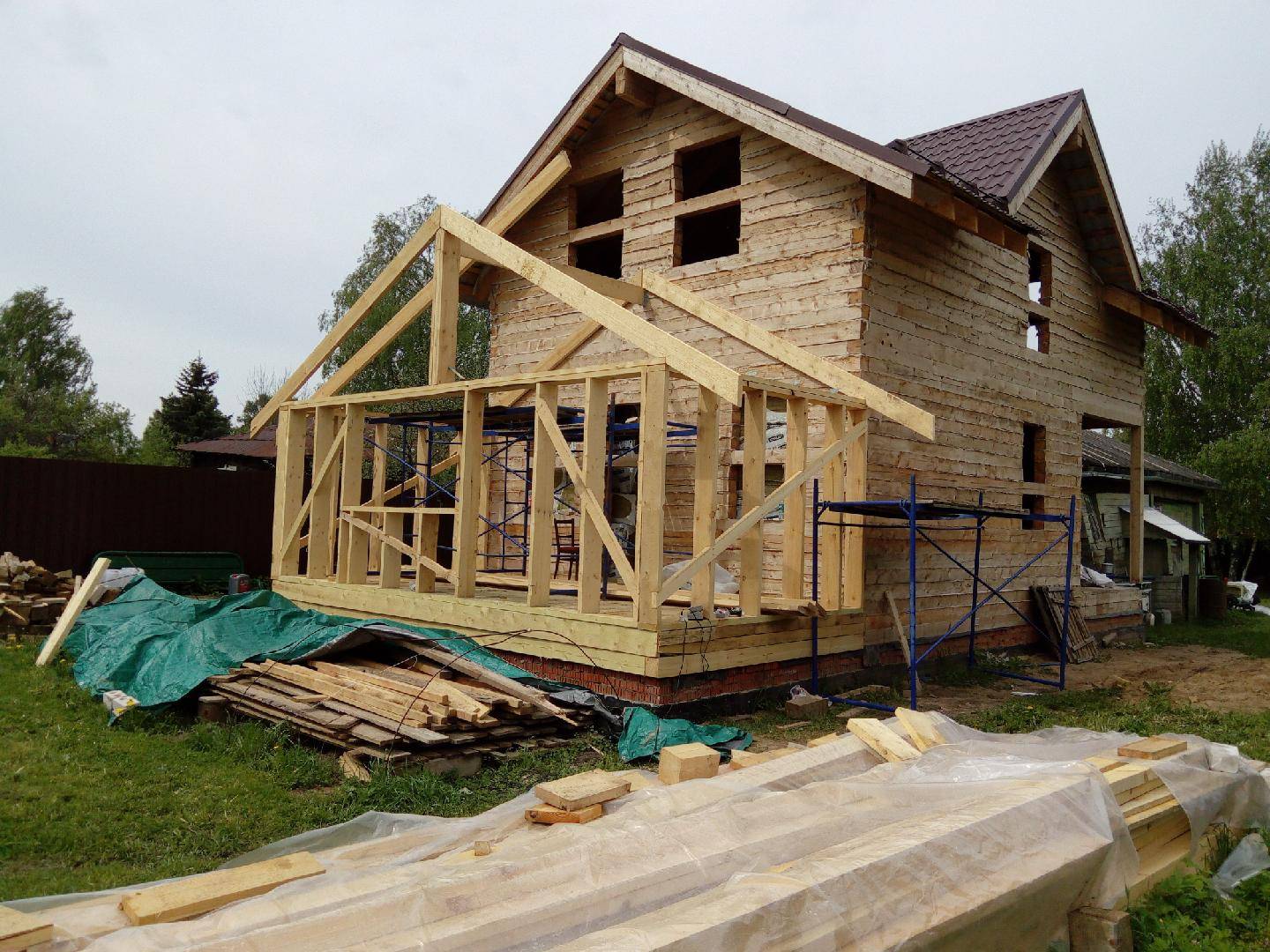 Как построить дом из бруса: технология + фотоотчет + видео - блог ремстрой-про