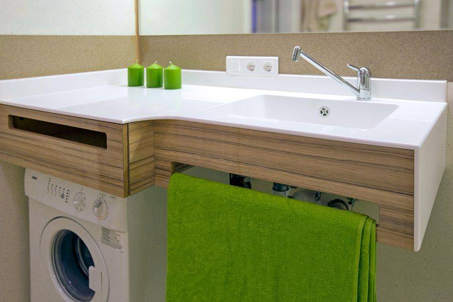 Столешница для ванной комнаты под раковину — самостоятельное изготовление и монтаж
