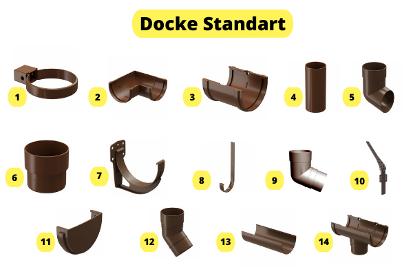 Водосточная система docke (деке): виды, инструкция по монтажу