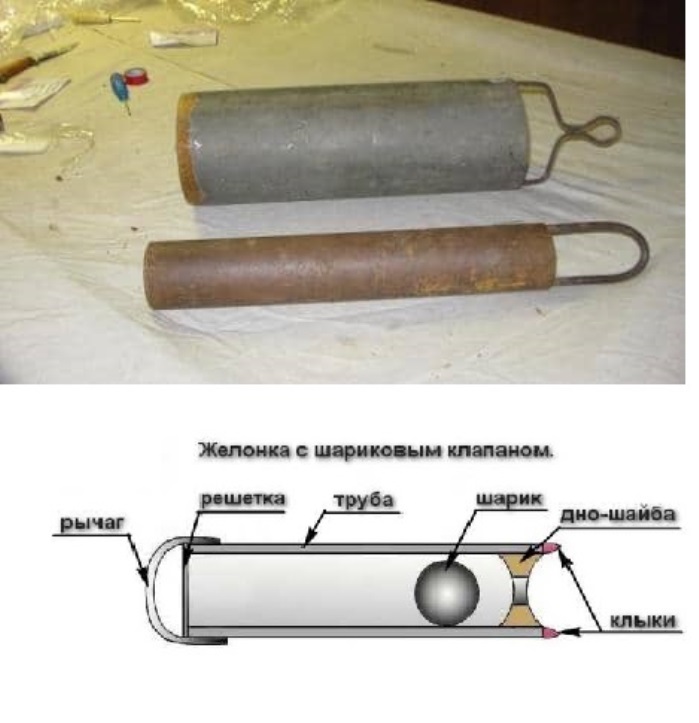 Как изготовить желонку своими руками для бурения чертеж