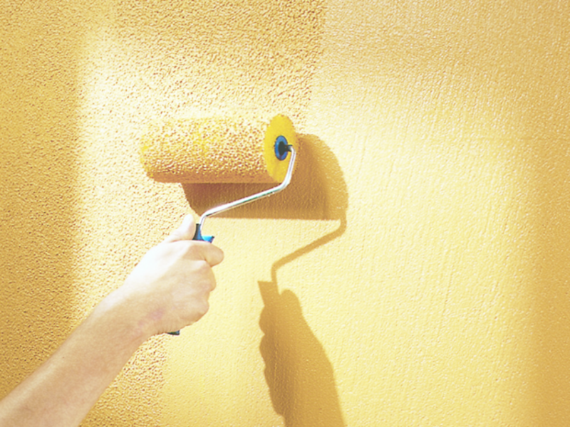 Виды и особенности фактурной краски для стен