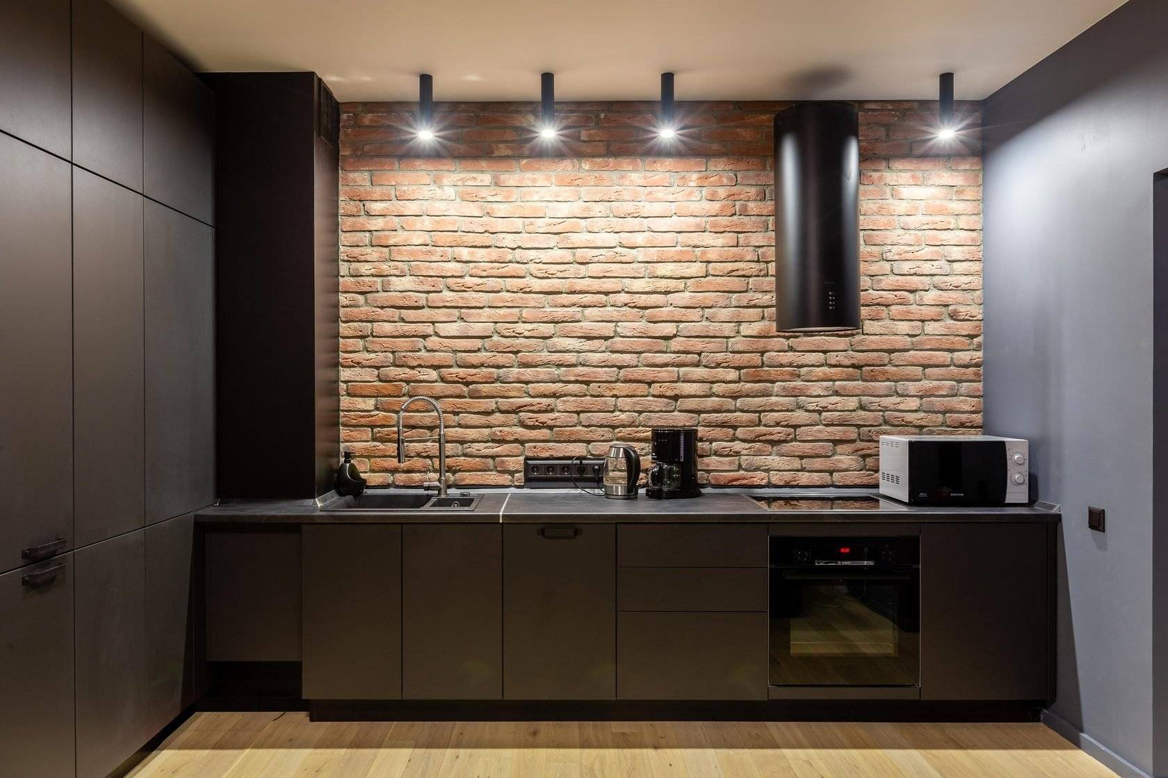 дизайн стен на кухне фото