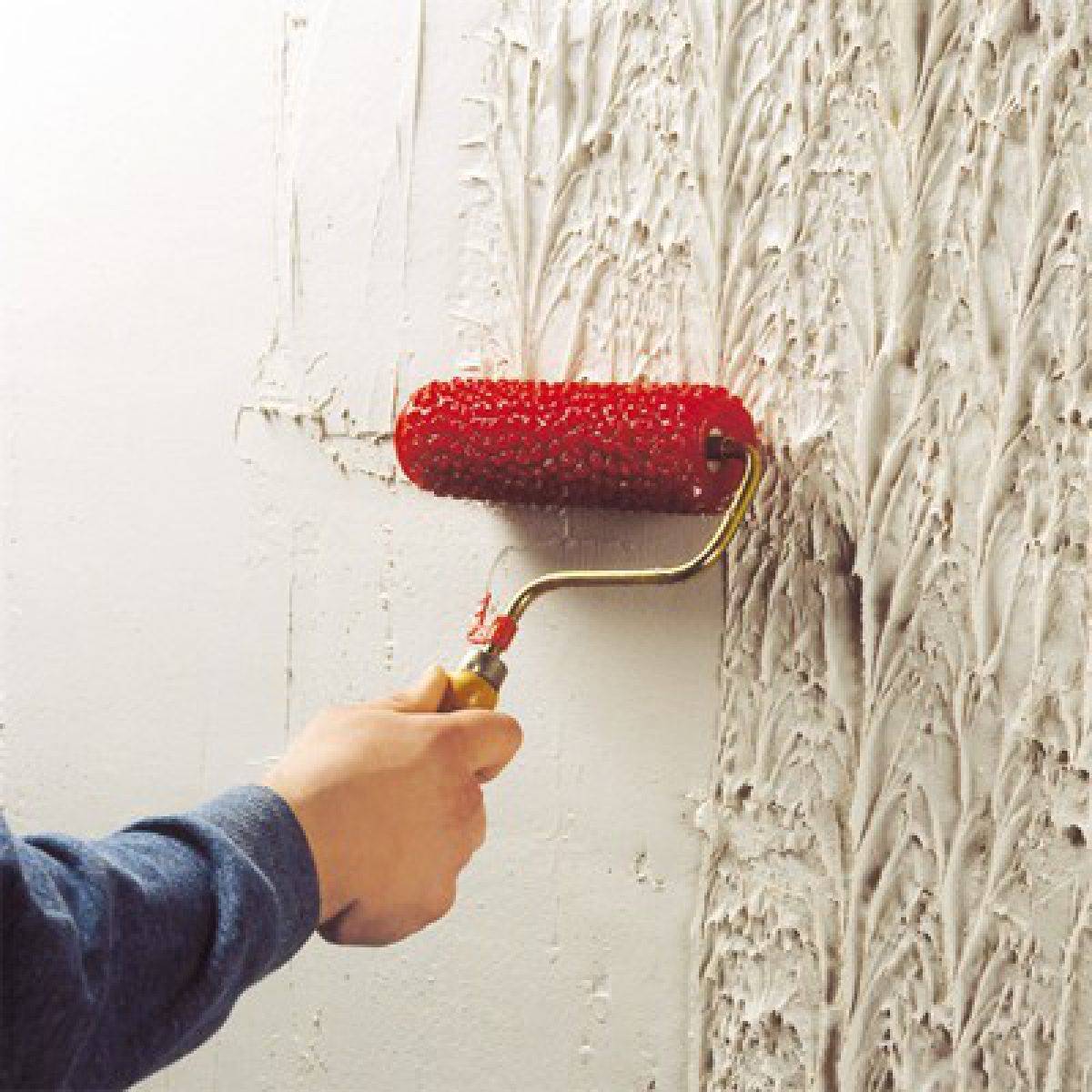Фактурная краска для стен, способы нанесения