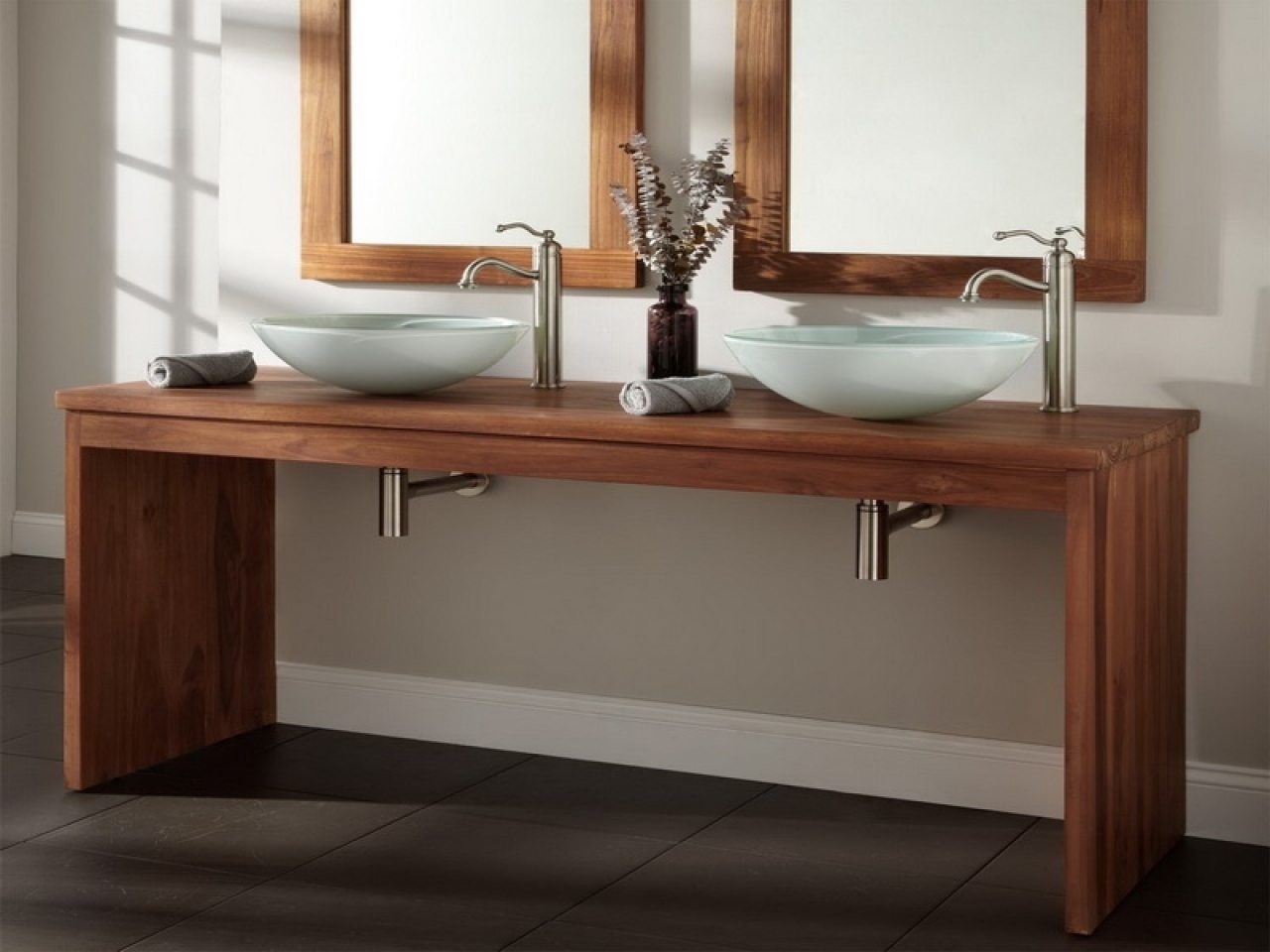 деревянные столы для ванной