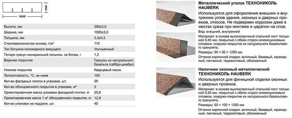 Описание фасадной плитки технониколь hauberk (хауберк)