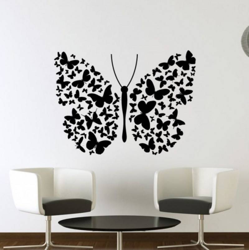 Шаблоны бабочек из бумаги для украшения интерьера - необычные идеи