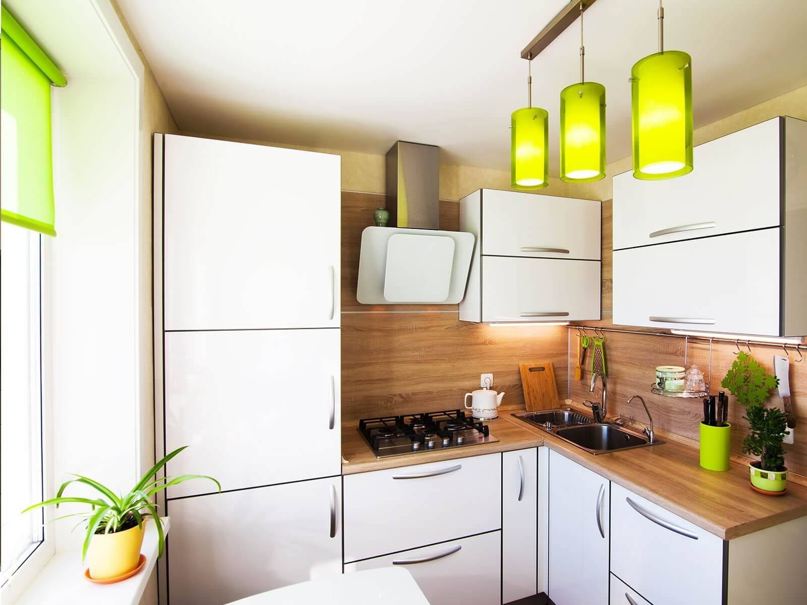 Дизайн маленькой кухни, варианты отделки интерьера с фото идеями