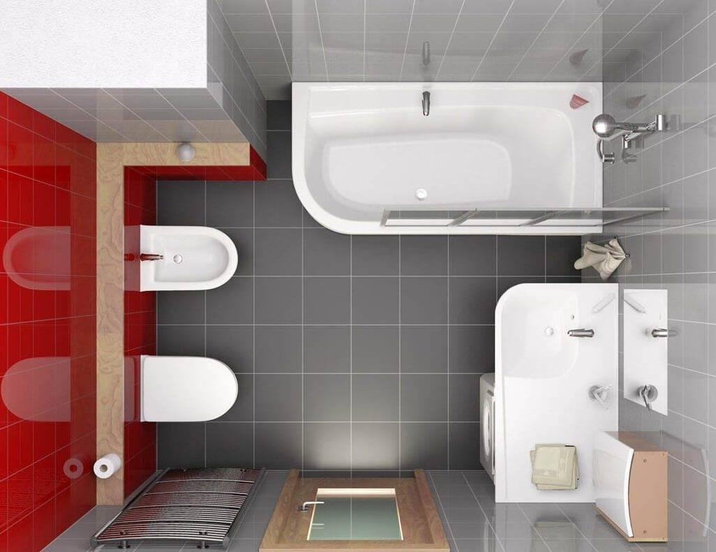 10 вариантов дизайна ванной комнаты размером 2 на 2 метра