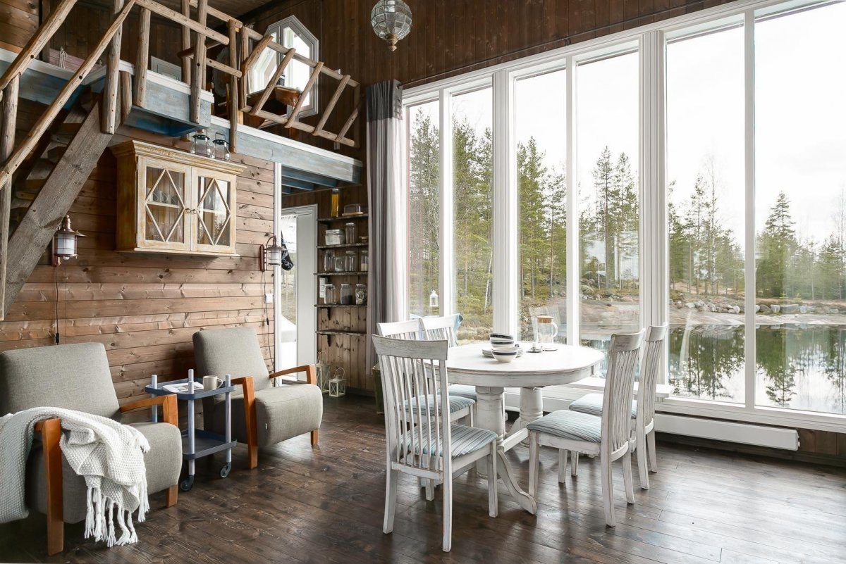 финский стиль в интерьере деревянного дома