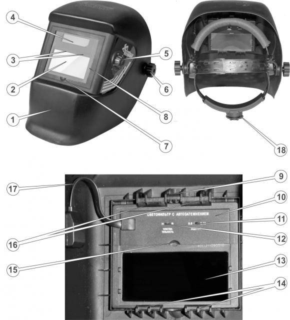 Светофильтр для сварочной маски: классификации