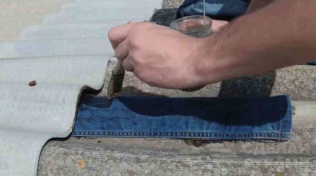 Ремонт шифера: чем заделать трещину на крыше своими руками (8 способов)