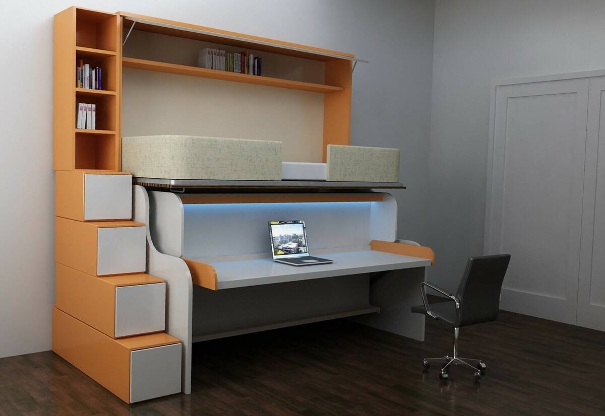 Мебель-трансформер для малогабаритной квартиры: для детской комнаты, умная мебель, складная многофункциональная