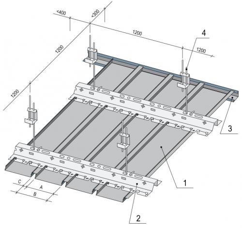 Монтаж реечного алюминиевого потолка своими руками: характеристики, размеры, устройство, как собрать